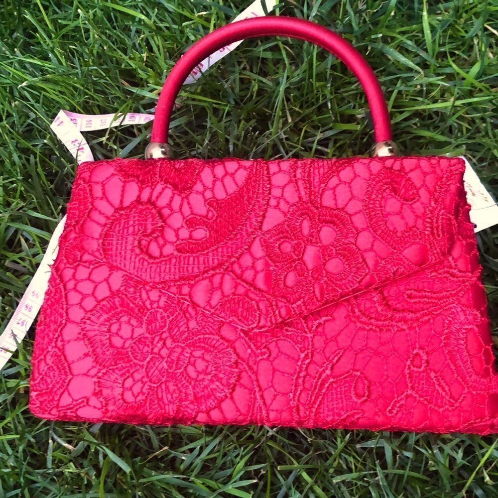 Wedding, promo, night out .lace, satin.evening bag,  shoulder and hand holder.
